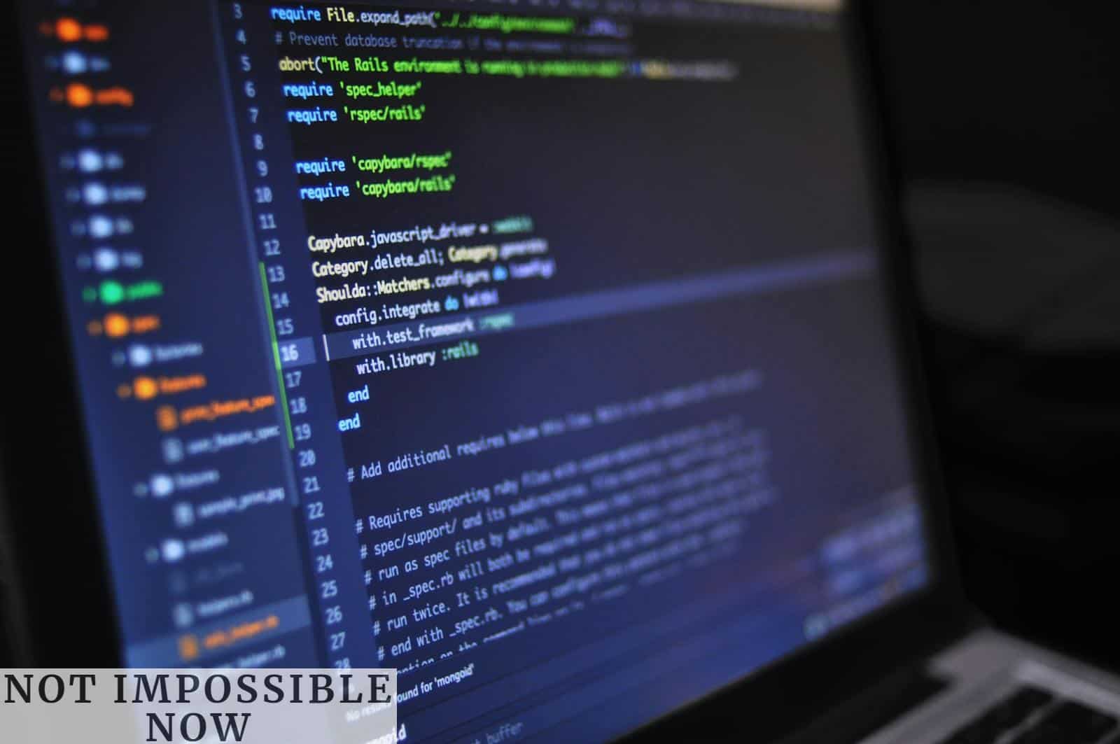 Close Up Photo of Programming of Codes