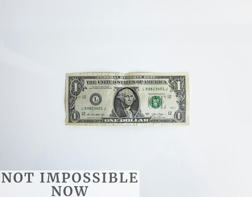 1 U.S. dollar banknote