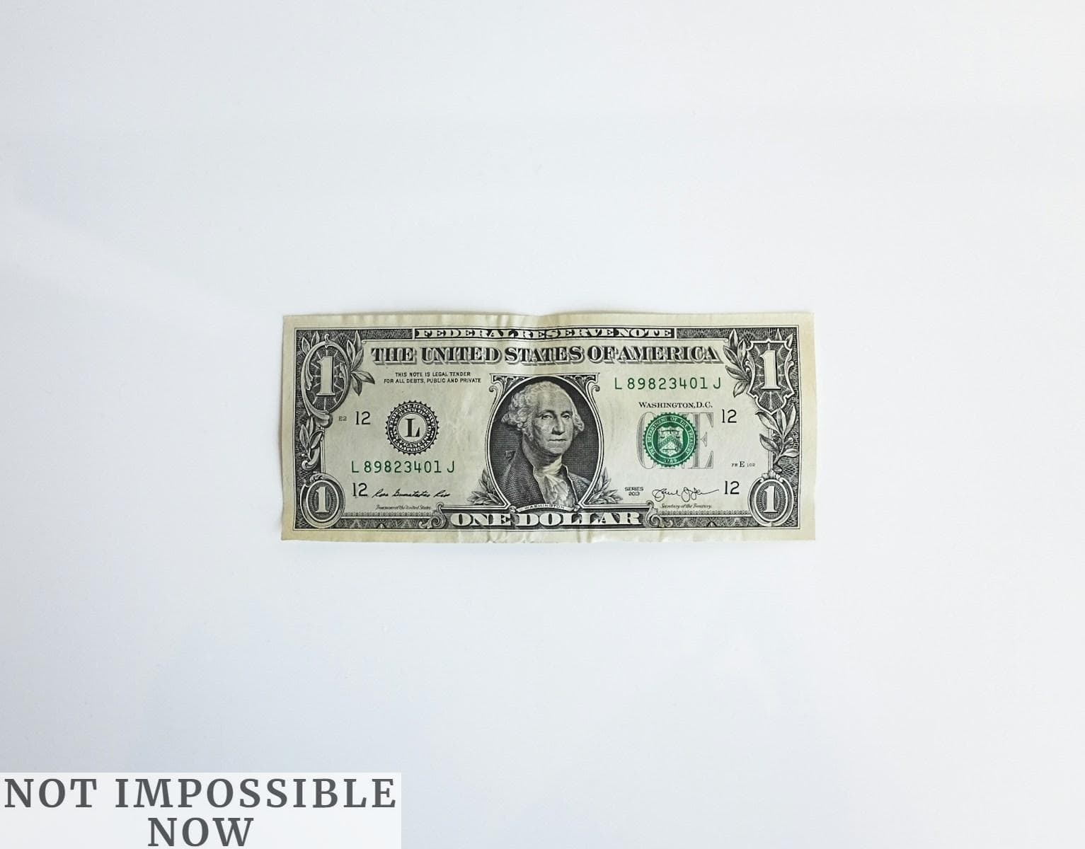 1 U.S. dollar banknote